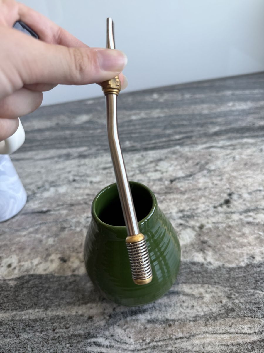 Tazze: Mate Becher mit Bombilla Keramik gruen – Usato da Hüttwilen venduto da sar_8gj7 1
