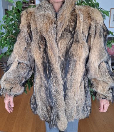 Manteau de fourrure véritable vintage élégant et chaud!