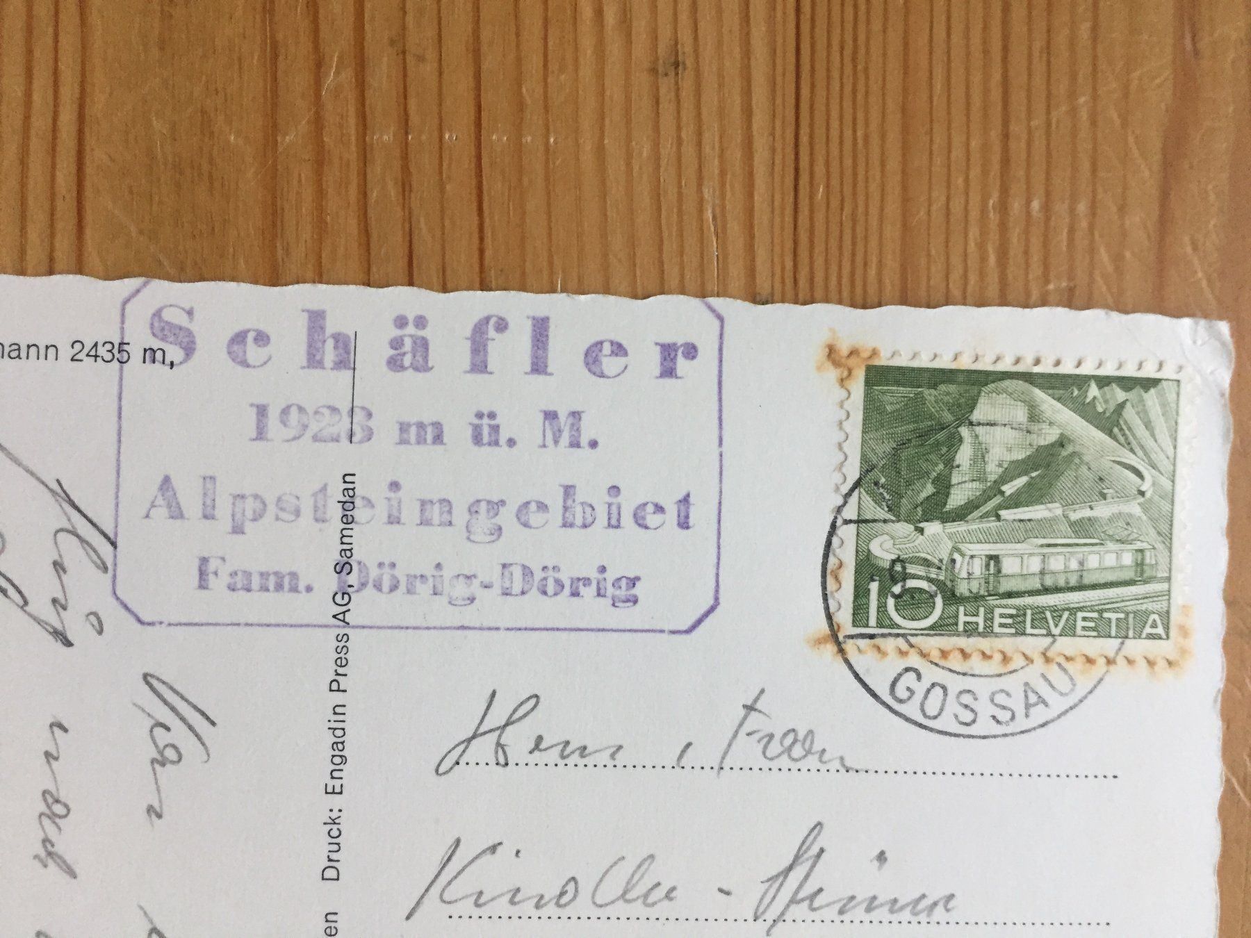 Cartoline postali: Ebenalp mit Altmann - Säntis - AK 1960 – Usato da Oberuzwil venduto da Henri09 1