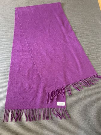 Foulard en laine violet 100% Lambswool Irlandais