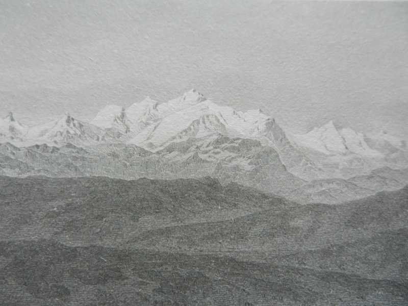 Incisioni: Die Montblanc-Kette St-Cergue – Usato da Risch venduto da Rischli15 6