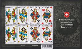 2018, Nr.1695-1698 (CH Jass) Zierbogen postfrisch **.