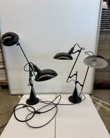 Doppelleuchte Studioleuchte Wand/Deckenlampe Schwarz Vintage