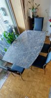 Hochwertiger Esstisch mit Granitplatte & Baumnussholz (auszi