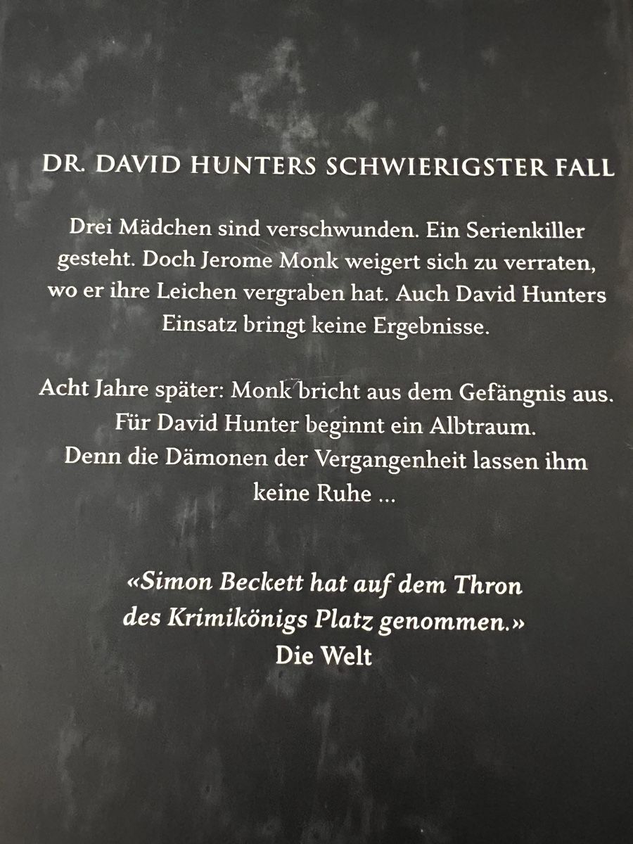 Libri: Buchpacket David Hunter Reihe 1-6 von Simon Beckett – Nuovo (secondo la descrizione) da Uznach venduto da Apuutze 7
