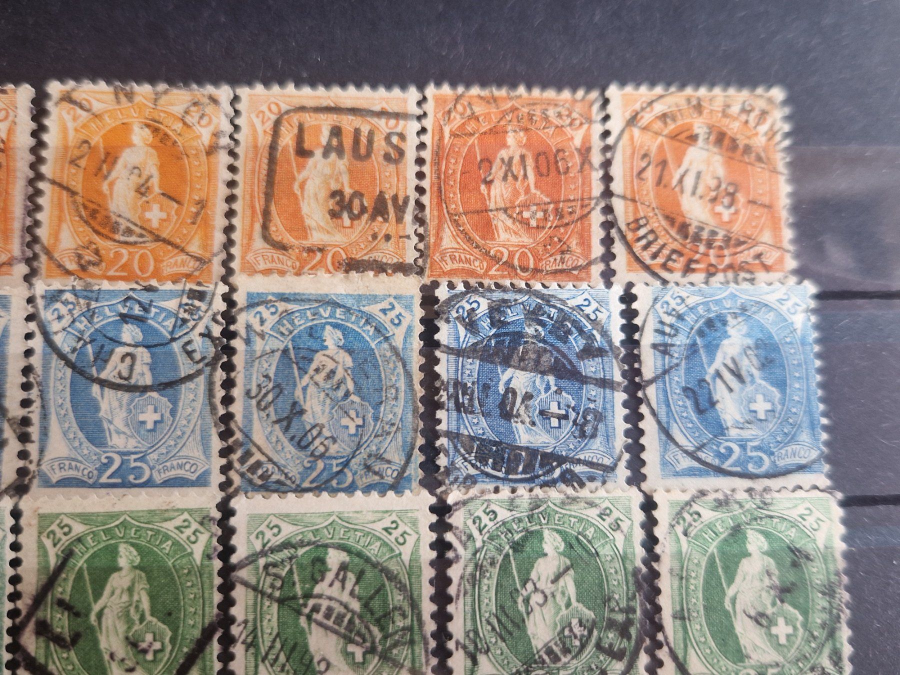 Tutti i francobolli: Ansammlung Stehende, nicht bestimmt, ab 1.- – Usato da Burgdorf venduto da Glossy01 3