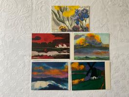 5 AK Kunstkarten Emil Nolde 1867 - 1956