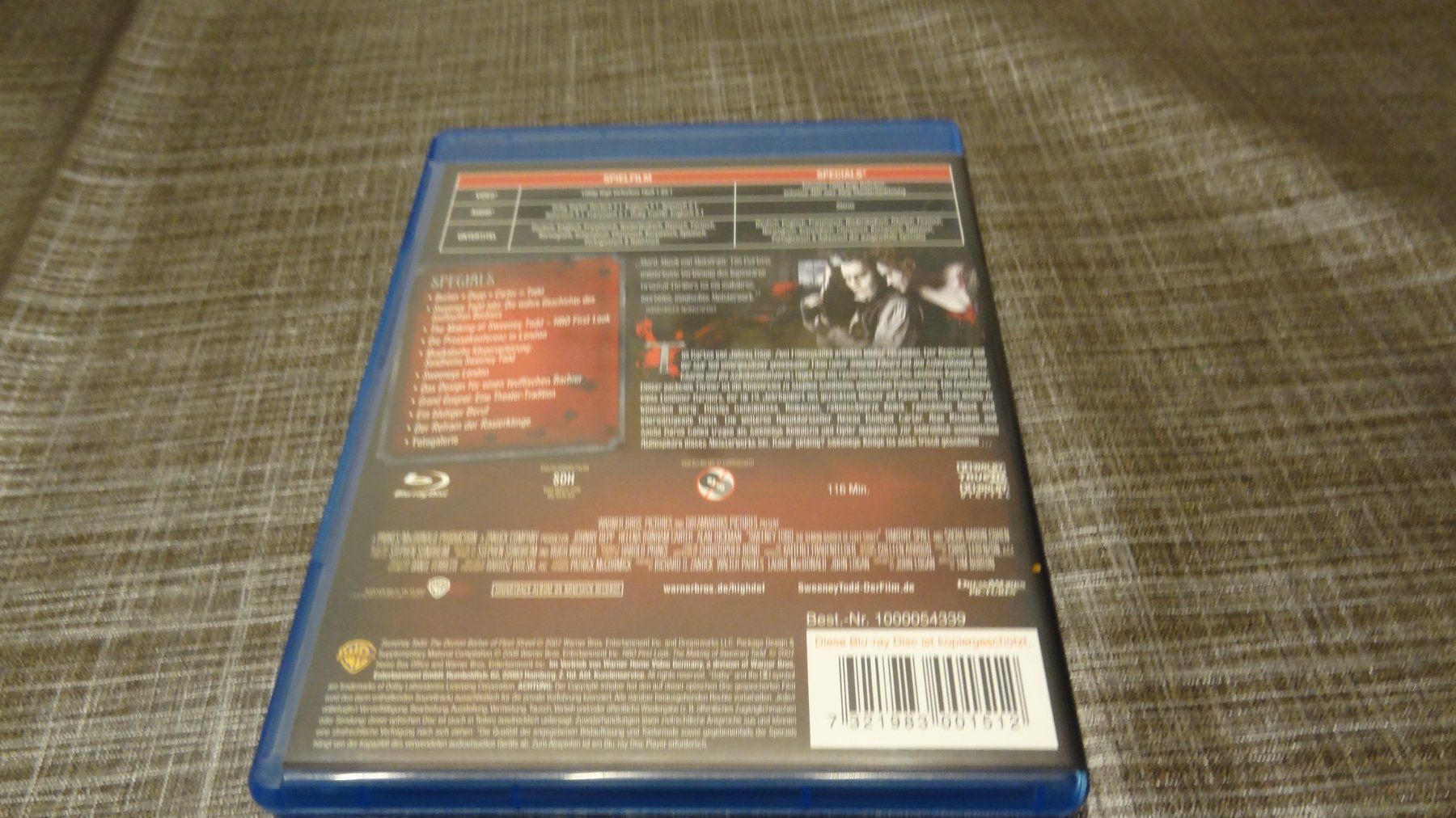 Alle DVDs: Sweeney Todd BLU-RAY – Gebraucht aus Olten von Disc-Verkauf 2