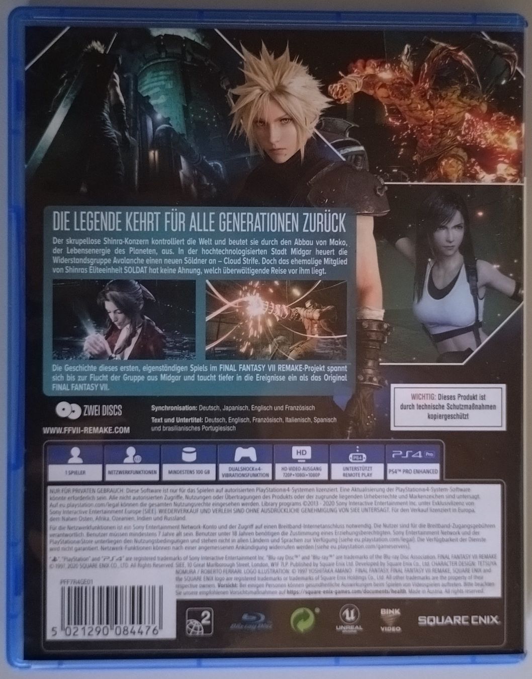 Sony Giochi: Final Fantasy 7 PS4 – Usato da Kreuzlingen venduto da Karakan2412 1