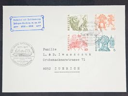 CL08 Enveloppe + Timbre Suisse 1977