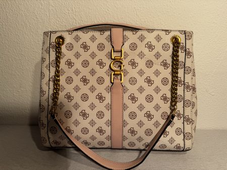 Guess Briana Girlfriend Satchel, beige/rosa, Top Zustand, Fr