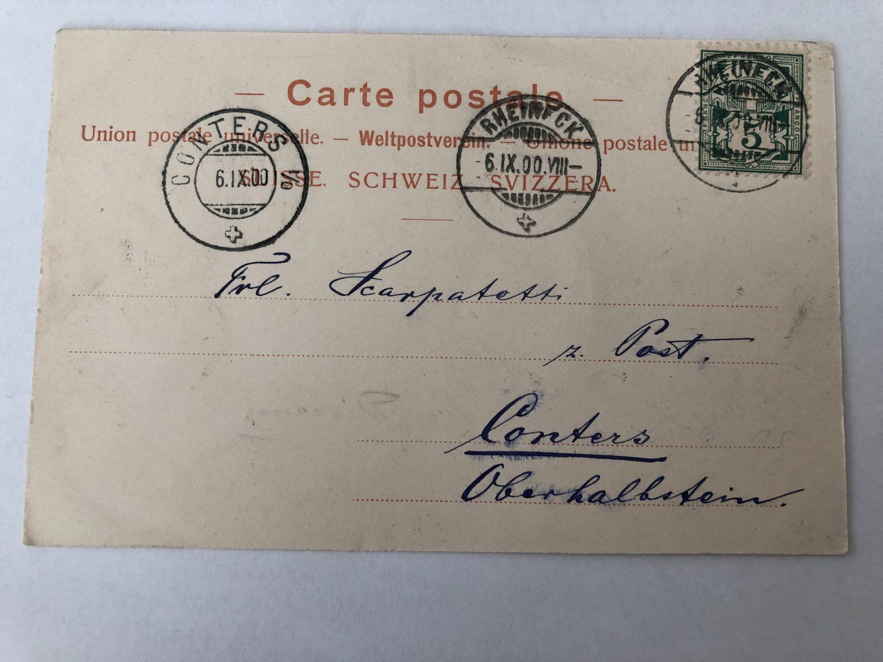 Cartes postales: Gruss aus Rheineck 1900 – D'occasion à Pfäffikon ZH par Waltoversand 1