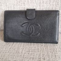 CHANEL Portemonnaie – Caviar Leder Schwarz mit CC-Logo