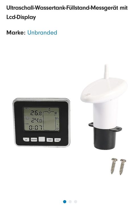 Ultraschall-Wassertank-Füllstand-Messgerät mit Lcd-Display (Neu (gemäss ...