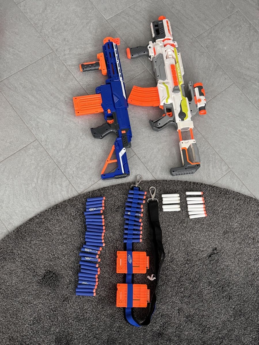 Nerf Giocattoli: 2 Nerf Guns mit Munition und Zubehör – Nuovo (secondo la descrizione) da Oberbipp venduto da jan_68pd