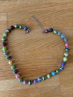 Bunte Halskette mit Fimo Perlen