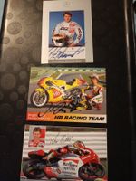 Motorsport - 3x Handsignierte alte Karte