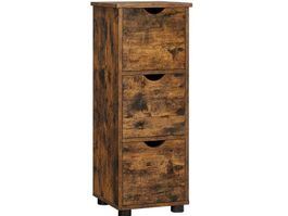 Schmaler Badezimmerschrank mit 3 Schubladen ZARENA