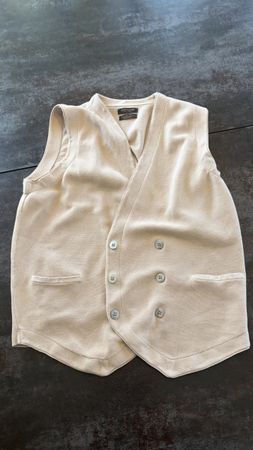 Vintage Strickweste Beige Gr. M Old Money Casual Elegant