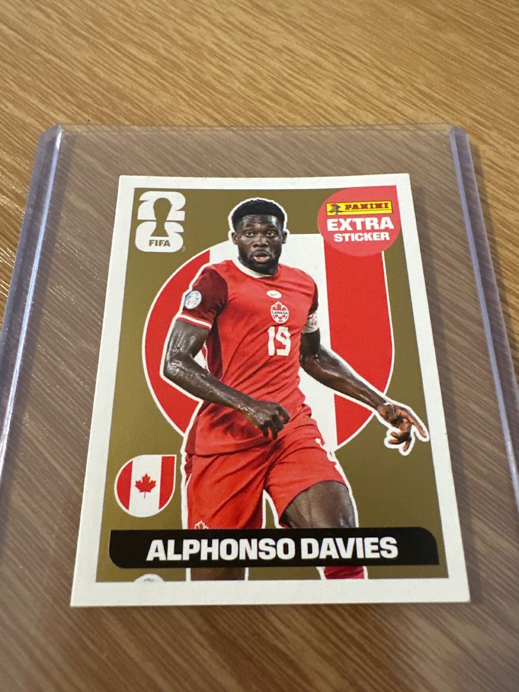 Panini Sammelbilder & Trading cards: Extra Sticker Gold WM 26: Alphonso Davies – Neu und originalverpackt aus Winterthur von sah_gn89