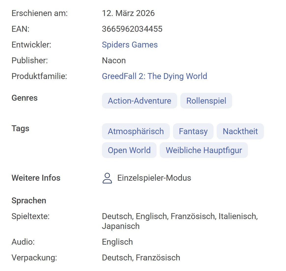 Giochi: GreedFall 2: The Dying World (PS5) – Nuovo (secondo la descrizione) da Auswil venduto da dj_troja 1