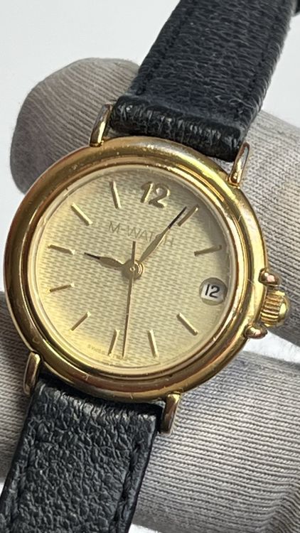 Orologi: M-Watch Damenuhr, Lederband – Usato da Grenchen venduto da chththl 5