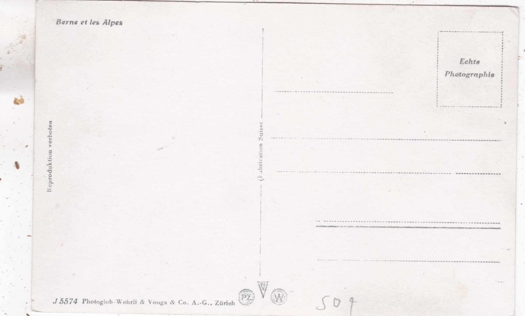 Cartes postales: Bern und die Alpen – D'occasion à Herisau par Lisegrat2008 1
