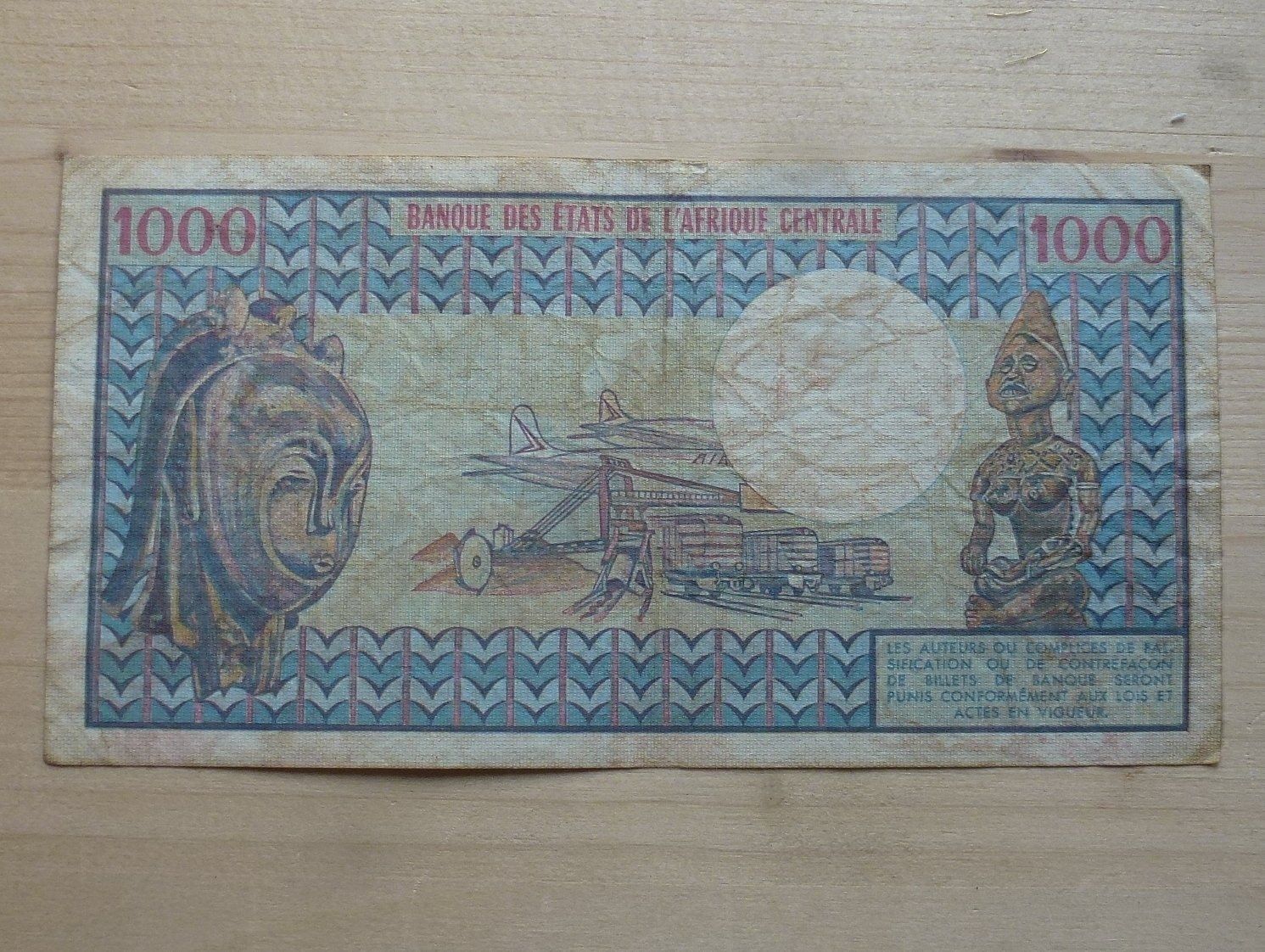 Banconote: Empire Centrafricain ++ 1000 Francs 1978 – Usato da Walkringen venduto da Casablanca777 1