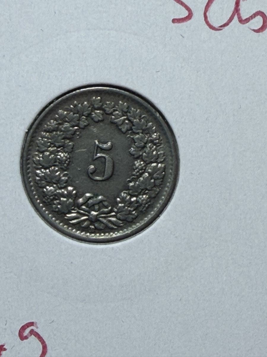 Tutti le monete: CH - 5 cts - 1949 – Usato da Payerne venduto da Mike1682