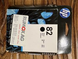 HP 82 Schwarz Tintenpatrone, neu,m