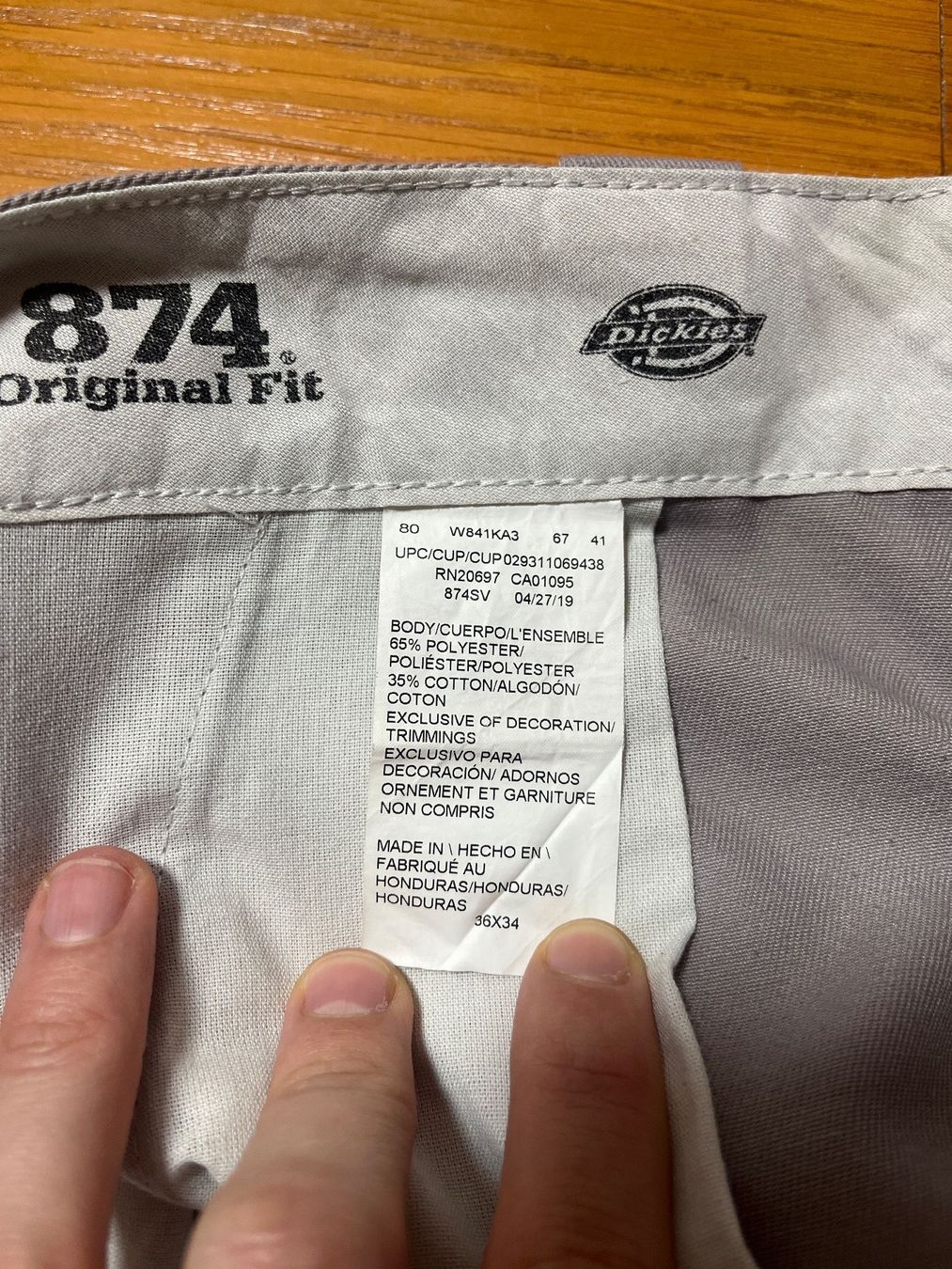Dickies Pantaloni: Dickies 874 orginal fit - grau 36x34 – Usato da Zürich venduto da lau_lrh8 3