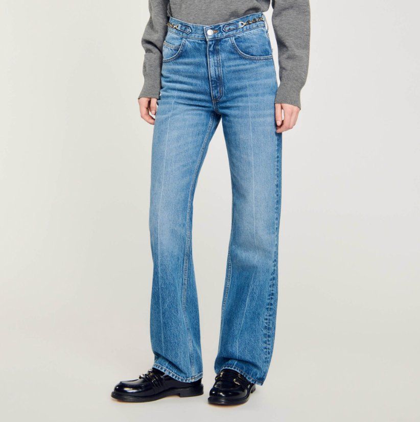 Sandro Jeans: Sandro Bootcut Jeans mit Kette, Grösse 36 – Nuovo (secondo la descrizione) da Luzern venduto da prelovedfashion_99