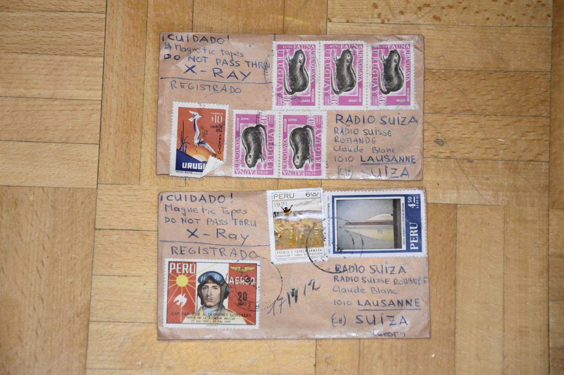 Alle Briefmarken: 2 enveloppes Radio Suisse Romande – Gebraucht aus Belmont-sur-Yverdon von bichet02