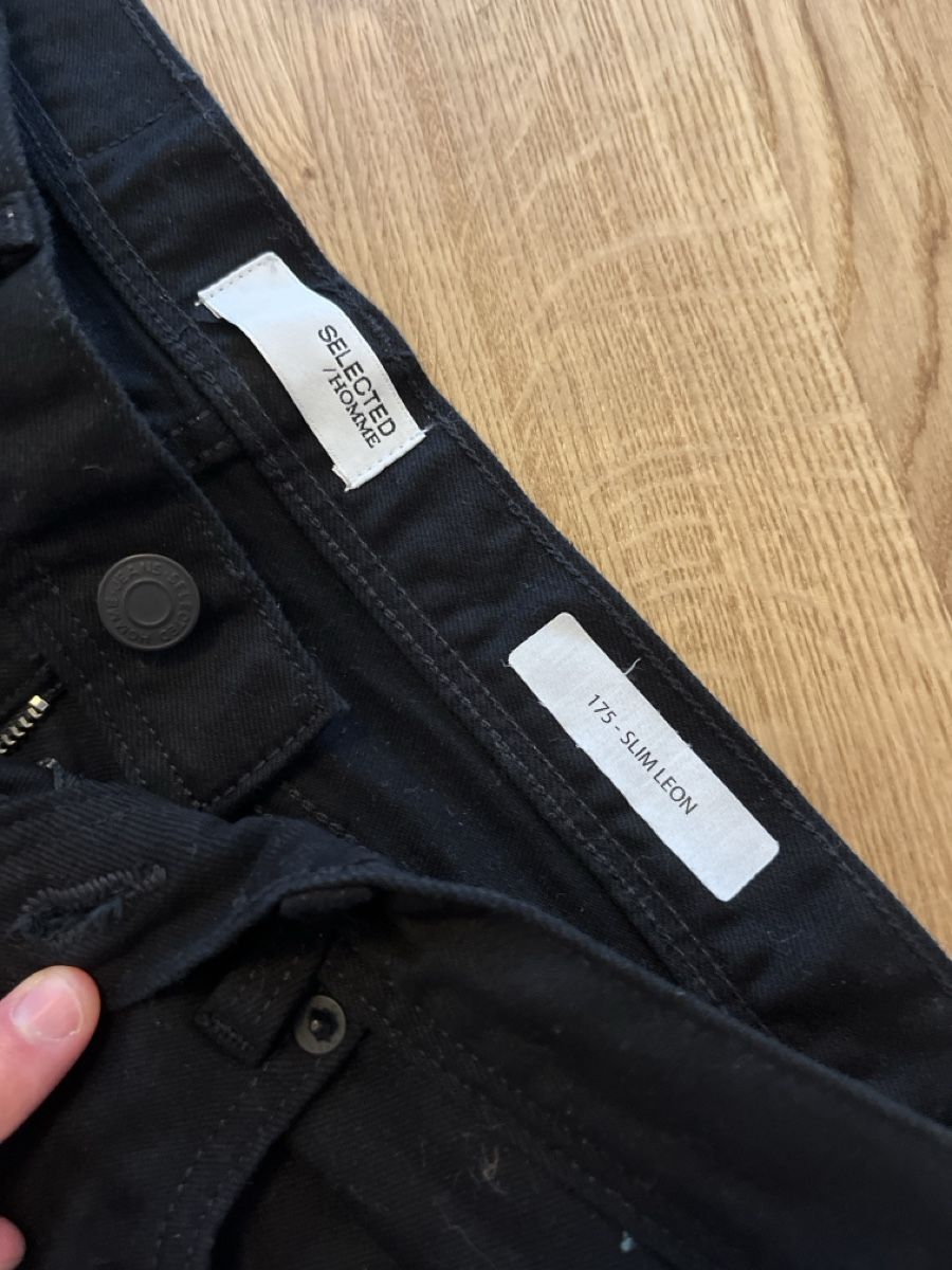 Selected Jeans: Selected SlimLeon175 32/32 Schwarz – Nuovo (secondo la descrizione) da Basel venduto da footfun 1