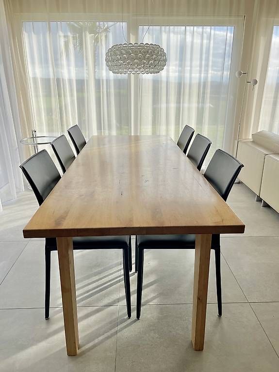 Schmaler massiver Holztisch von Interio (nur 85 cm breit) (Gebraucht) in Siselen BE für CHF 399 – nur Abholung auf Ricardo kaufen