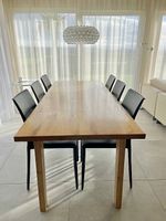 Schmaler massiver Holztisch von Interio (nur 85 cm breit)