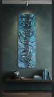 Gemälde " Spirale" handmade 30×100