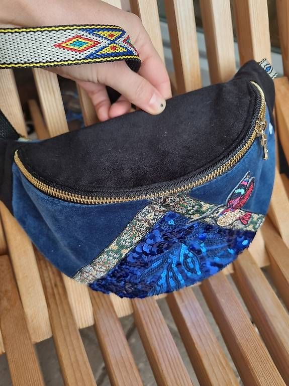 Sacs: Tasche Patchwork handmade Bauchtasche NEU bag Damen – Neuf (Voir description) à Binz par JoPra 2