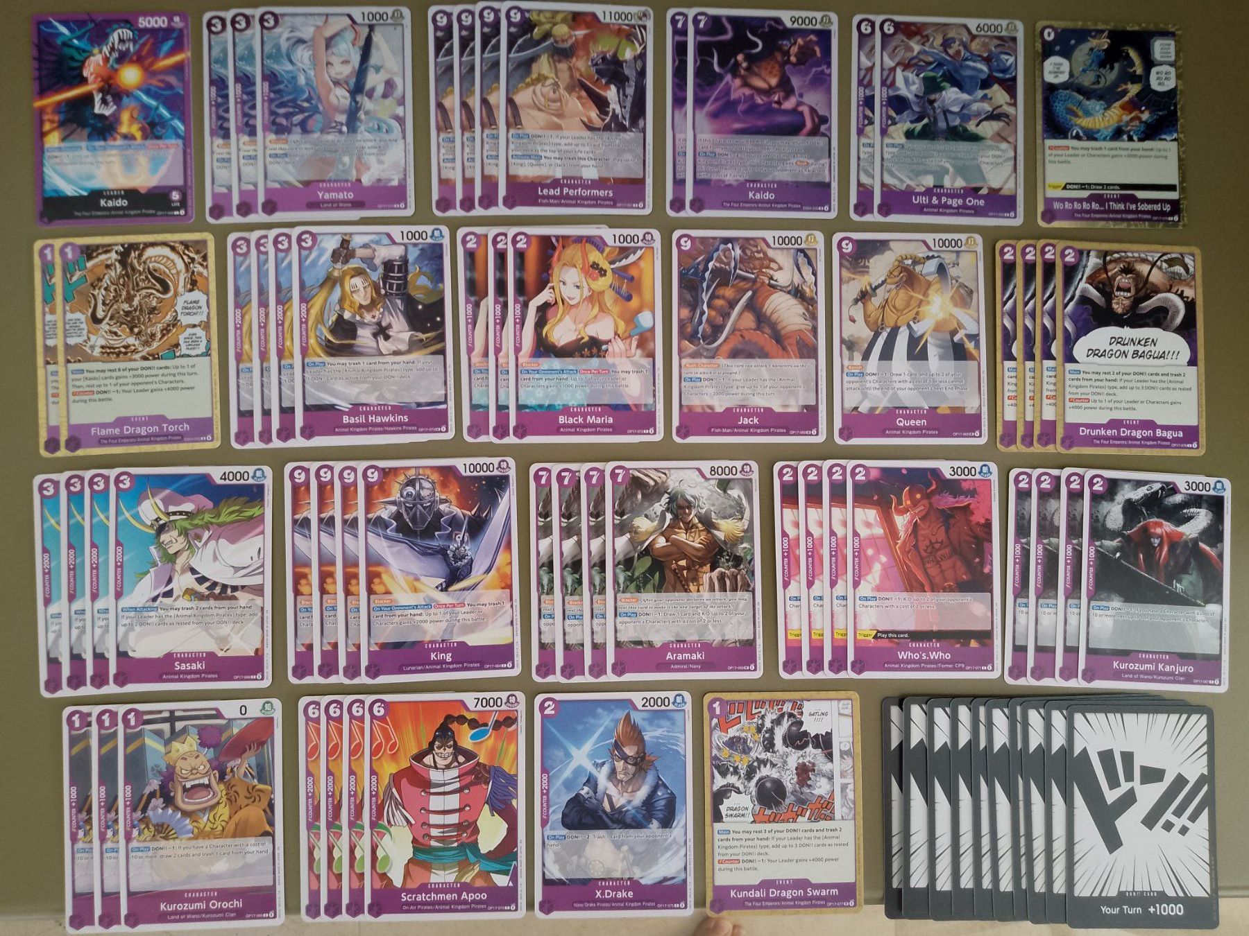 Bandai Carte collezionabili: One Piece Deckbausatz OP17 Kaido Core Karten – Nuovo (secondo la descrizione) da Jona venduto da Stack