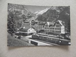 Karte Grindelwald BE Bahnhof Zug Bahn Hotel Terminus 1955