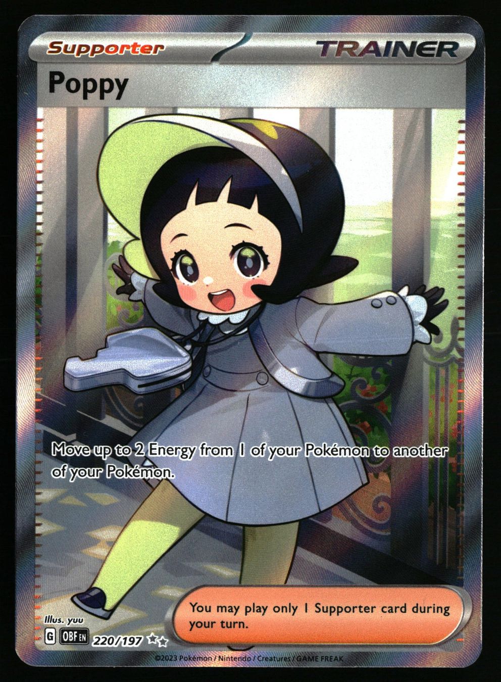 Pokémon Carte collezionabili: Poppy #220 Pokemon Obsidian Flames – Usato da Feuerthalen venduto da Plazatoys