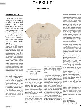 T-post.com Special T-Shirts mit Background - Grösse M