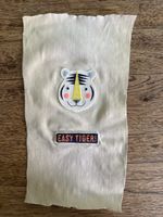 Flicken Tigerkopf mit Spruch Easy Tiger, gebraucht