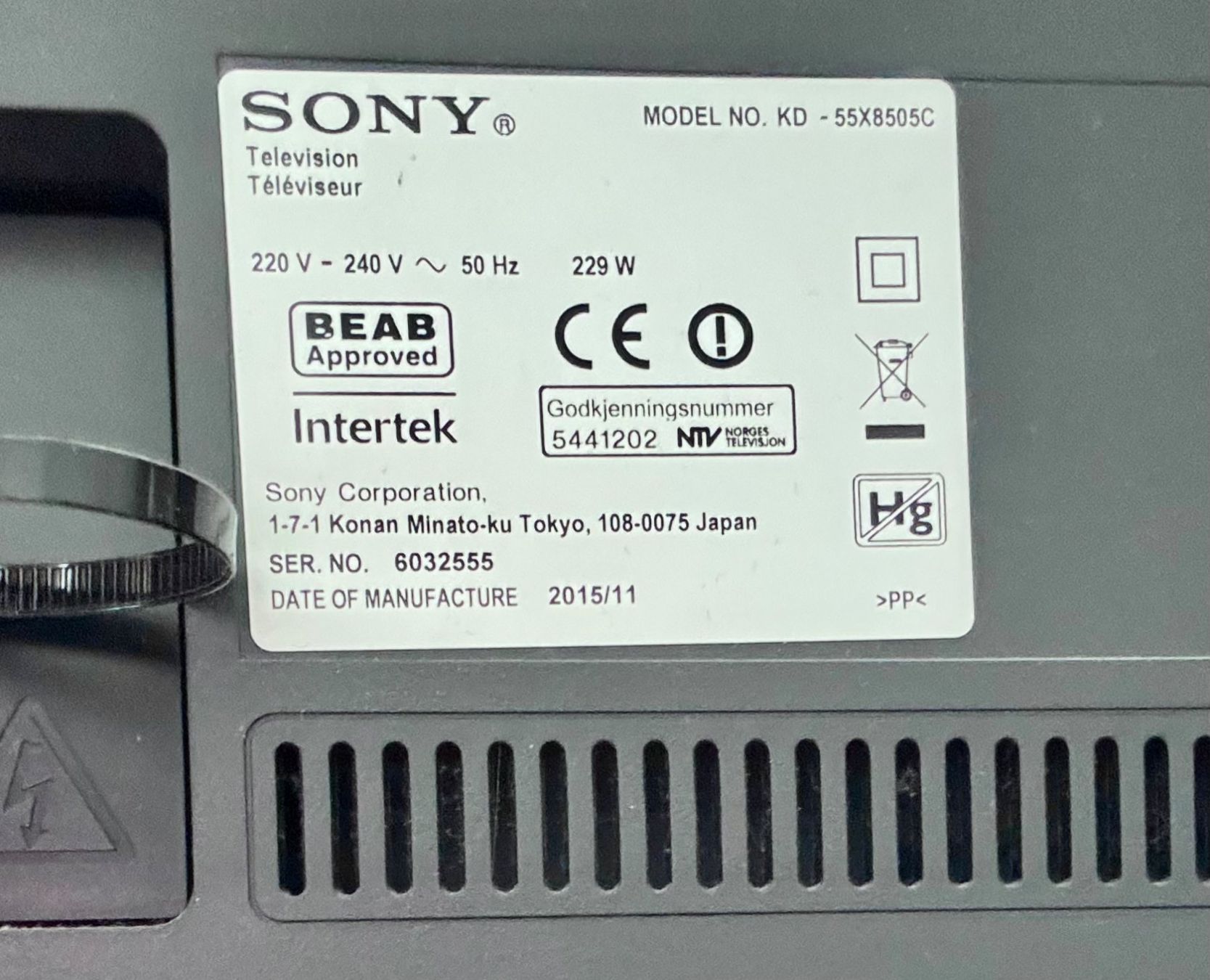 Televisori: SONY TV 55 Zoll – Usato da Horgen venduto da 4955 2
