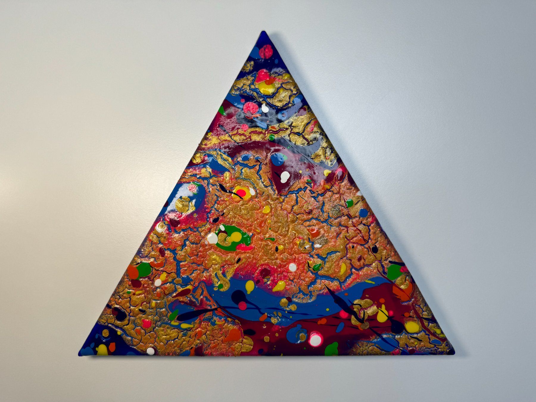 Dipinti: Acryl-Flüssigmalerei, Dreieck – Usato da Schlieren venduto da MayaSheng1983