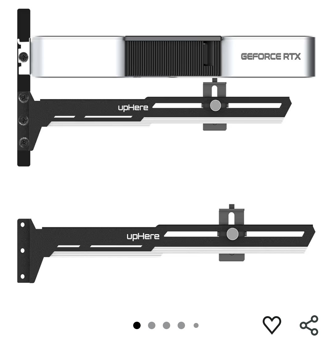 Nvidia Schede grafiche: upHere Grafikkarten Halterung - GPU Bracket - Top Zustand! – Usato da Basel venduto da MrButsch