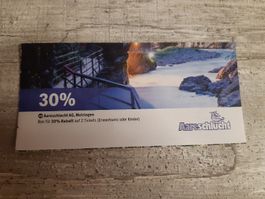 30% aareschlucht auf 2 tickets