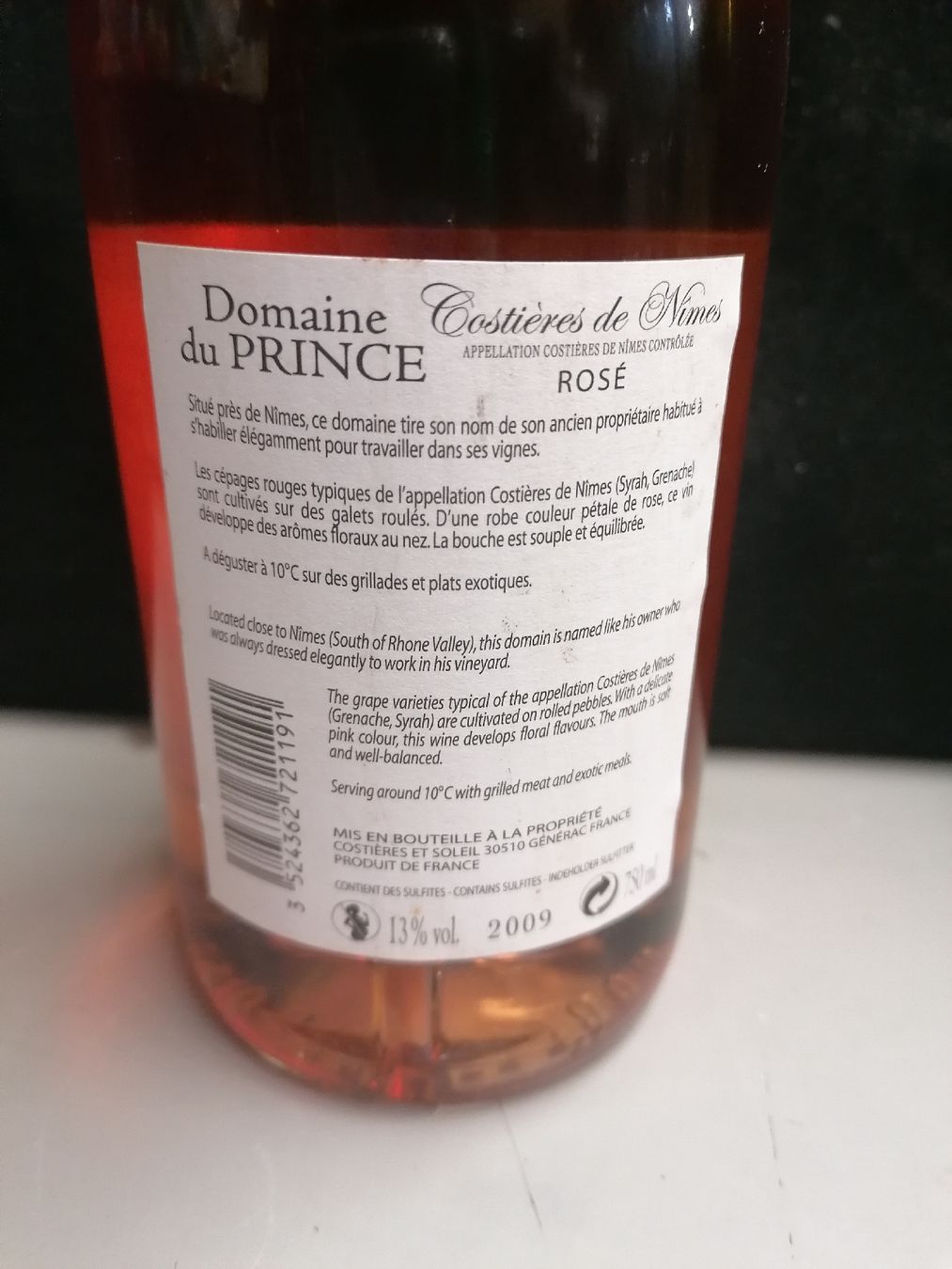 Wein: DOMAINE DU PRINCE 2009 – Neu (gemäss Beschreibung) aus Genève von Leboucheoreilles 4