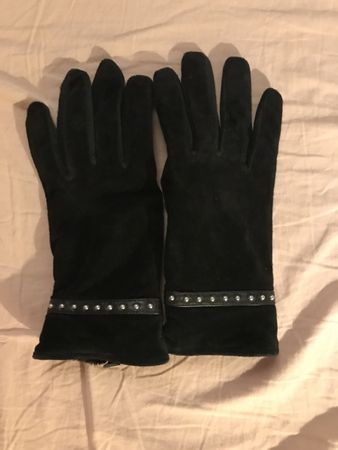 Gants d'hiver noirs élégants, taille 7.5