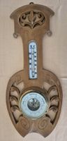 Antikes Barometer/Thermometer aus Holz, Wanddeko